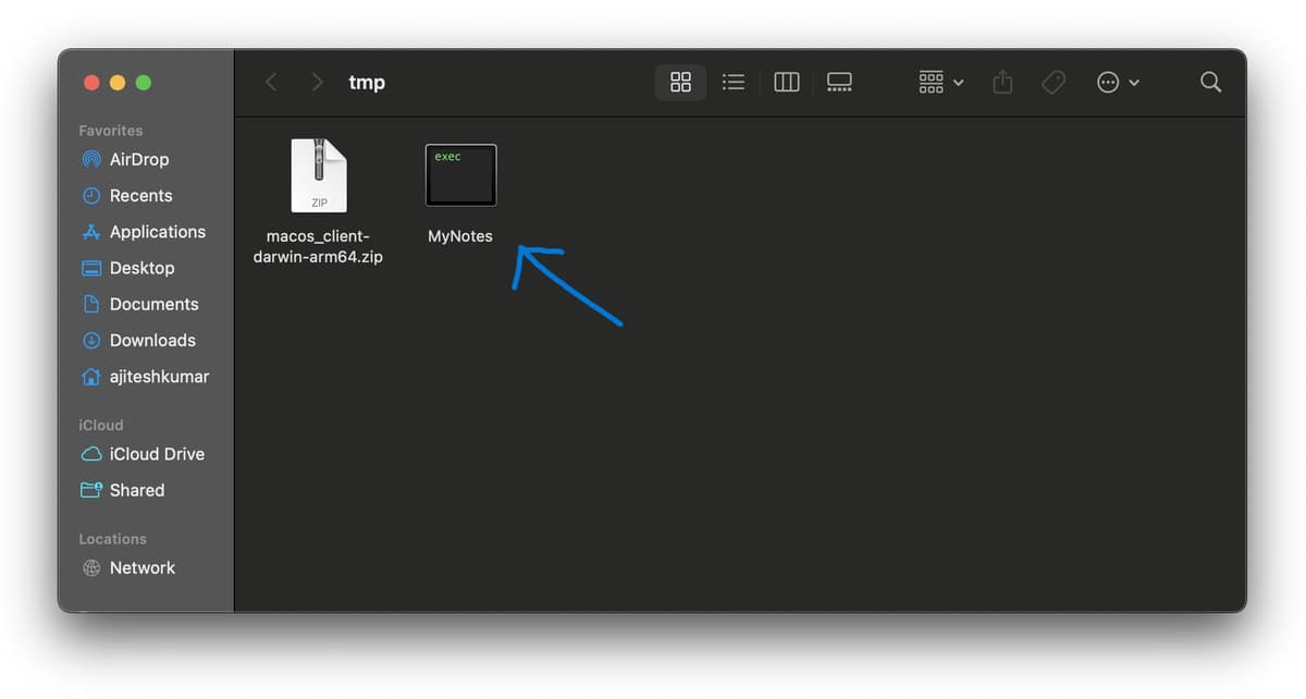 macOS permission dialog for Apple Notes access